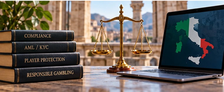 Bilancia, libri su compliance e AML KYC e Italia su schermo