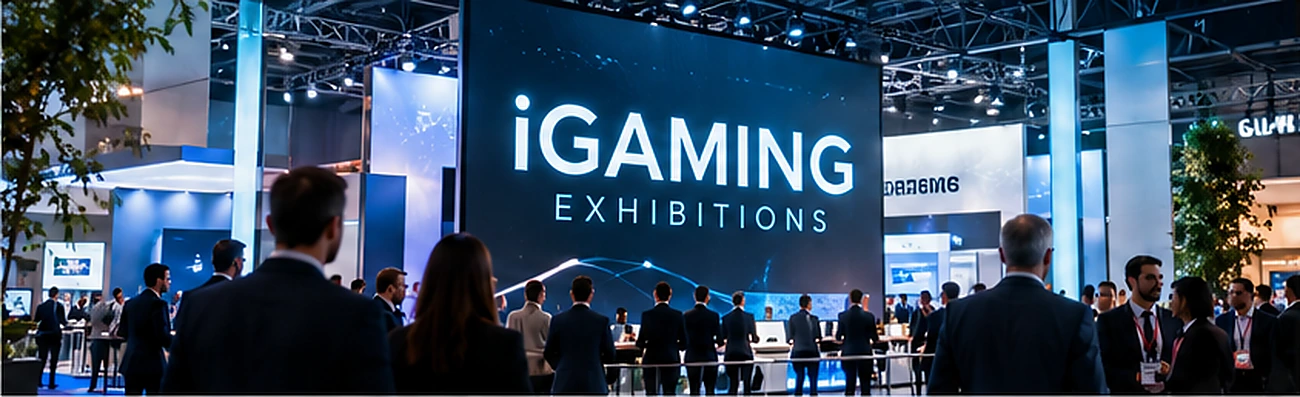 Area espositiva di un evento iGaming
