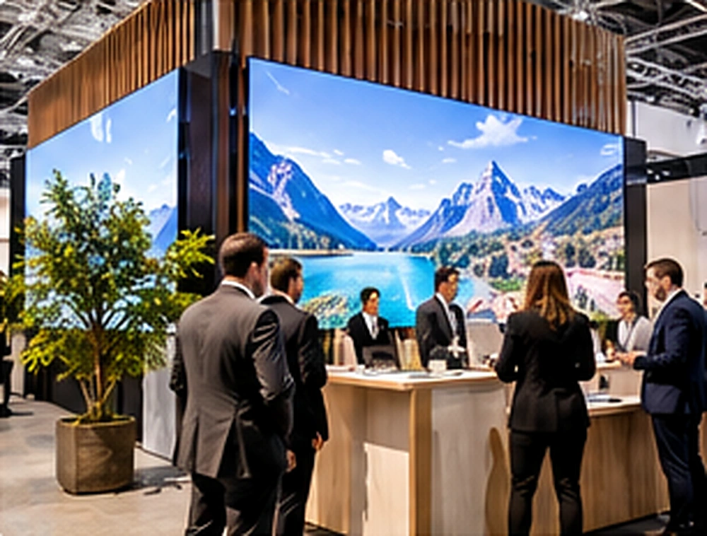 Stand fieristico modulare con materiali riutilizzabili